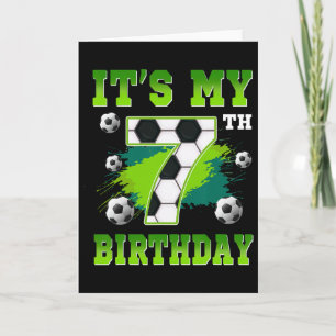 Carte C'est ma fête d'anniversaire de football pour mes 