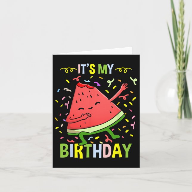 Carte C'est ma pastèque d'anniversaire (Devant)