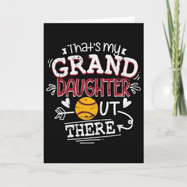 Carte C'est ma petite-fille là-bas Softll Grand-mère F (Devant)