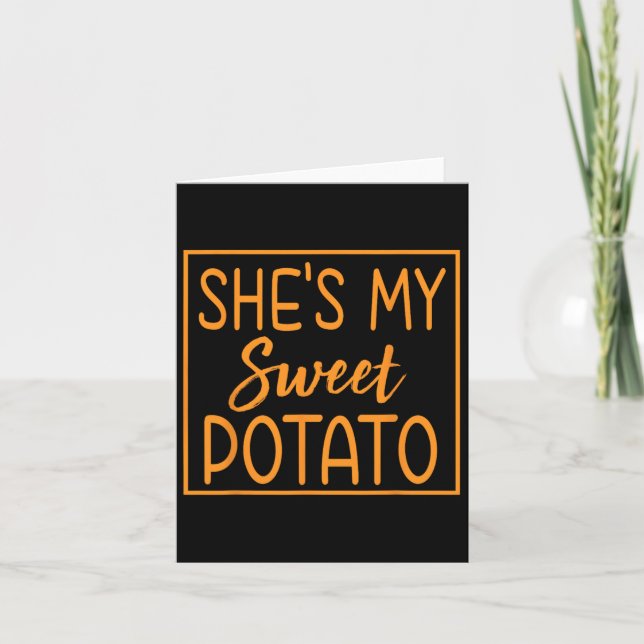 Carte C'est ma pomme de terre douce, je suis en train d' (Devant)