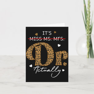 Carte C'est mademoiselle ms mme dr docteur remise de dip