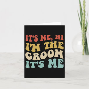 Carte C'Est Moi Salut Im Groom C'Est Me Retro Hommes Mar