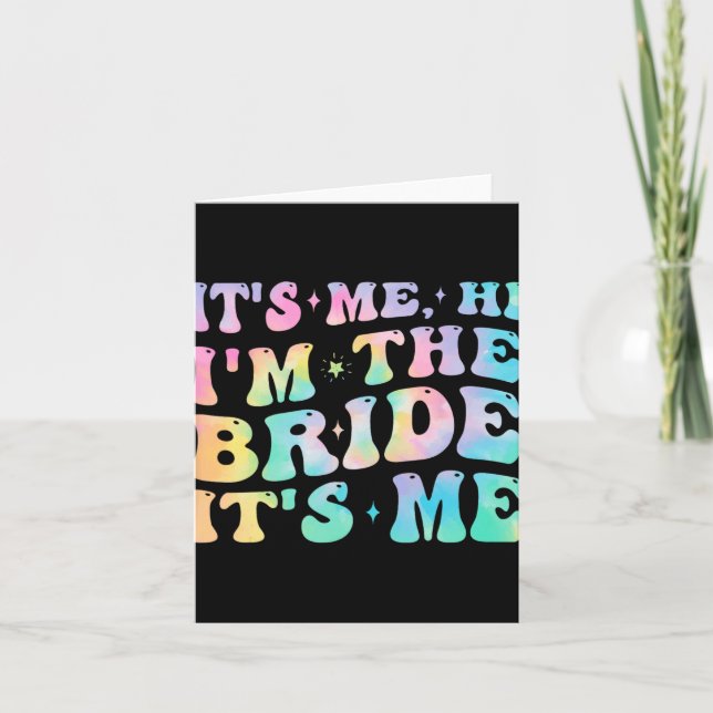 Carte C'est moi Salut je suis la mariée C'est moi les ca (Devant)