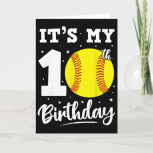 Carte C'est mon 10e anniversaire Softll Dix Ans Annivers
