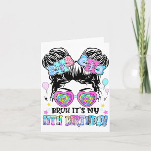 Carte C'est mon 11e anniversaire 11 ans pour fille T