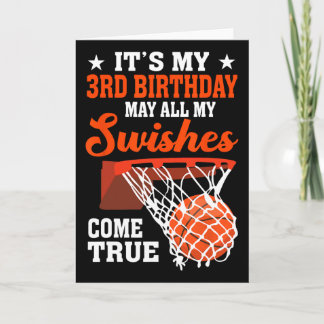 Carte C'est mon 3e anniversaire Sketll 3 ans