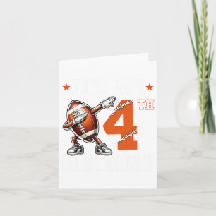 Carte C'est mon 4e anniversaire 4 ans Football