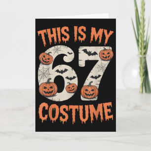 Carte C'est mon 67 Costume Halloween