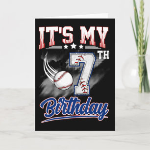 Carte C'est mon 7e anniversaire Bysebyll 7 ans Anniversa