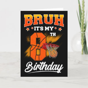 Carte C'est mon 8ème anniversaire Ller Sketll 8 ans K