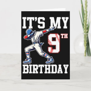 Carte C'est mon 9e anniversaire Bysebyll 9 ans Anniversa