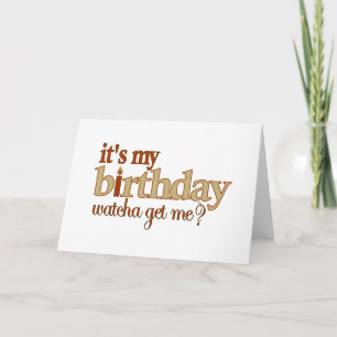 Carte C'Est Mon anniversaire