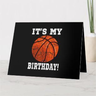 Carte C'est mon anniversaire Basketball Lover cadeau Ret