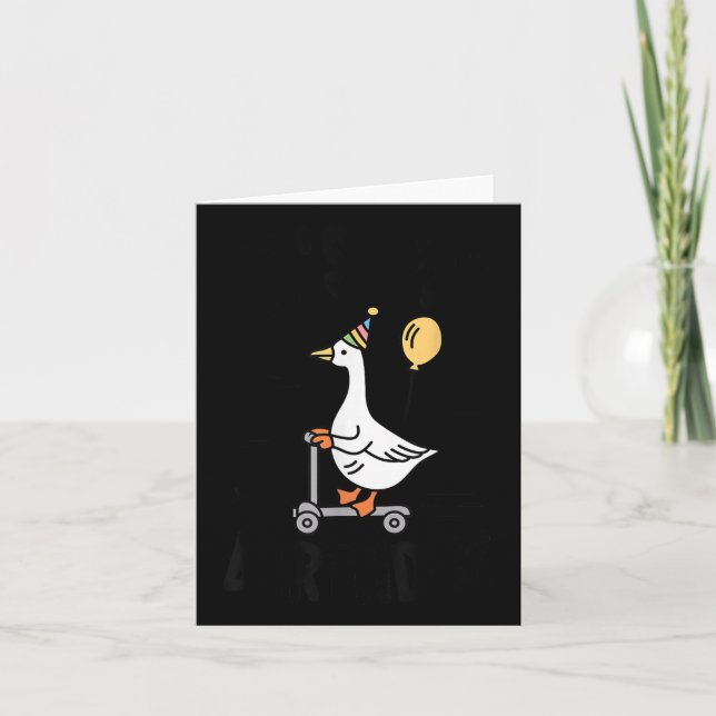 Carte C'Est Mon Anniversaire Qui Correspond Drôle Goose  (Devant)