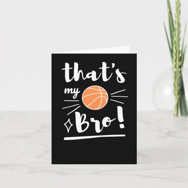 Carte C'Est Mon Basketball De Bro (Devant)
