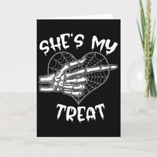 Carte C'est mon cadeau Funny Halloween Matching Couple B