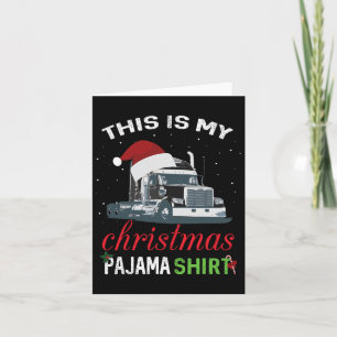 Carte C'est mon camionneur de pyjama de Noël Cadeau de N