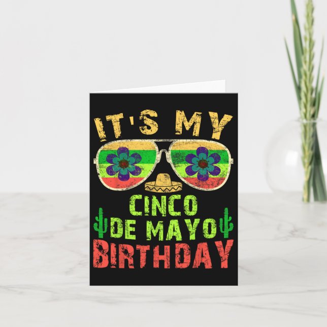 Carte C'Est Mon Cinco De Mayo Anniversaire Drôle Anniver (Devant)