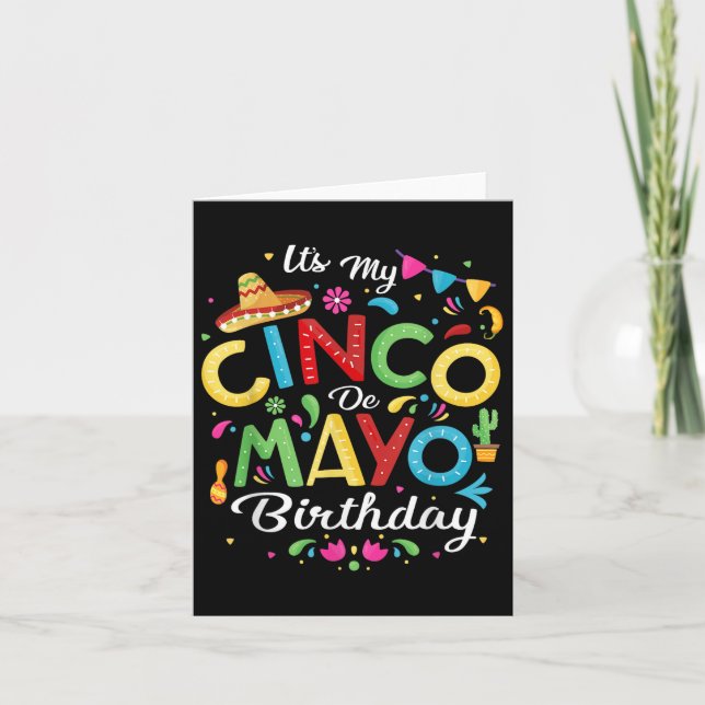 Carte C'Est Mon Cinco De Mayo Anniversaire Drôle Cinco D (Devant)