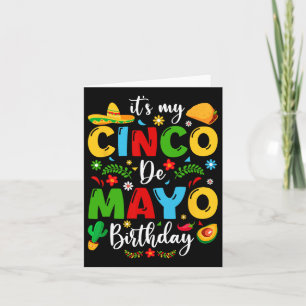 Carte C'est mon Cinco De Mayo Anniversaire Funny Cinco D