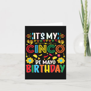 Carte C'Est Mon Cinco De Mayo Anniversaire Joyeux Cinco