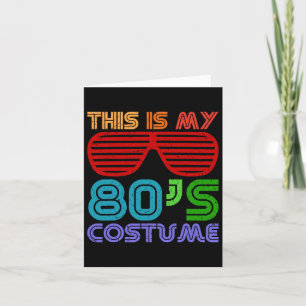 Carte C'est mon costume des années 80 1980s Rétro Vintag