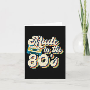 Carte C'EST MON COSTUME DES ANNÉES 80 Idée de tenue de s