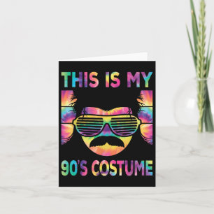 Carte C'est mon costume des années 90 pour hommes 1990s