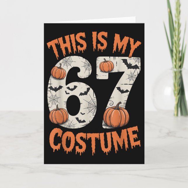 Carte C'est mon costume d'Halloweem 67  (Devant)