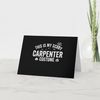 Carte C'est mon costume d'Halloween de charpentier effra