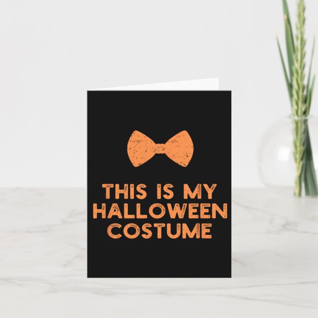 Carte C'Est Mon Costume D'Halloween Drôle Idée (Devant)