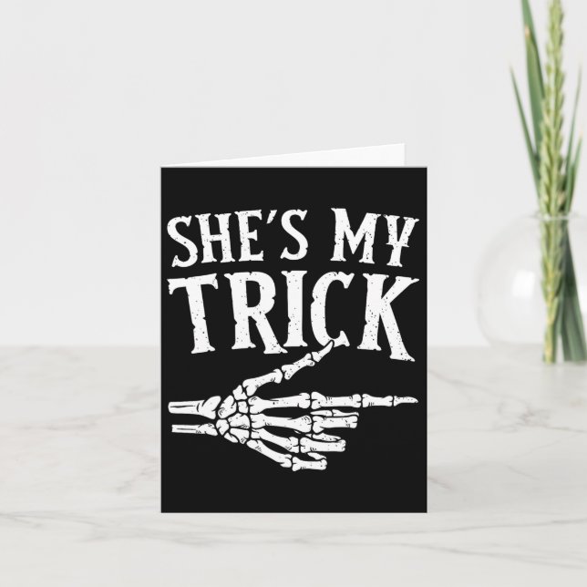 Carte C'est mon costume d'Halloween Trick Couple B (Devant)