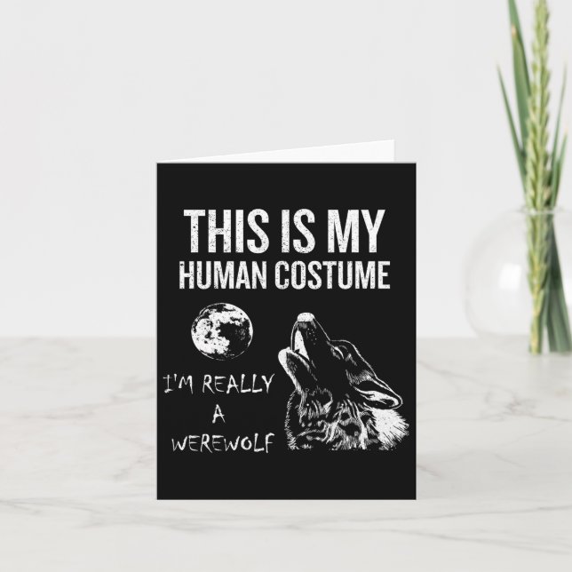 Carte C'est mon costume d'humain (Devant)
