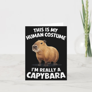 Carte C'est mon costume d'humain, je suis vraiment un ca