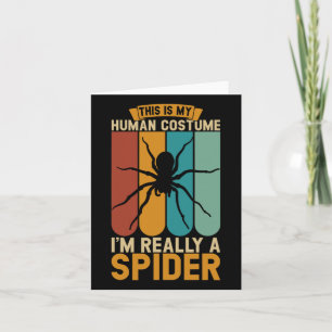 Carte C'est mon costume d'humain Je suis vraiment une ar
