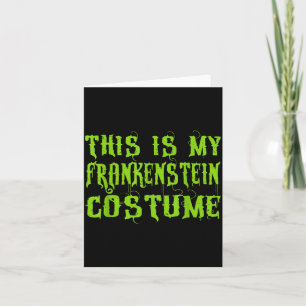 Carte C'est Mon Costume Drôle de Costume d'Halloween