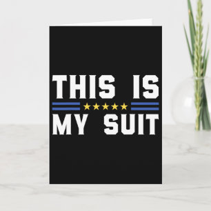 Carte C'est mon costume drôle drapeau Ukraine Zelensky d