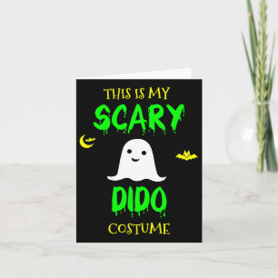 Carte C'est mon costume effrayant de Dido pour Halloween