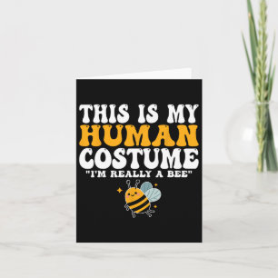 Carte C'est mon costume humain Je suis Vraiment un être