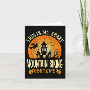 Carte C'Est Mon Costume Vélo Montagne Effrayant Hallowee