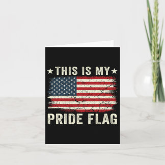 Carte C'Est Mon Drapeau De Fierté Usa American 4 juillet