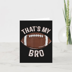 Carte C'est mon frère Football Sœur Famille Jour de matc