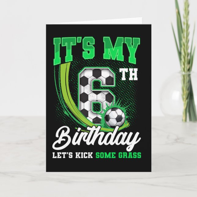 Carte C'est mon garçon de 6 ans pour mon anniversaire de (Devant)