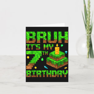Carte C'est mon jeu d'anniversaire de 7 ans Xel 7 ans