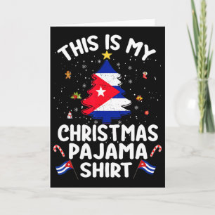 Carte C'Est Mon Jeu De Noël Chemise Cu Drapeau Arbre Xma