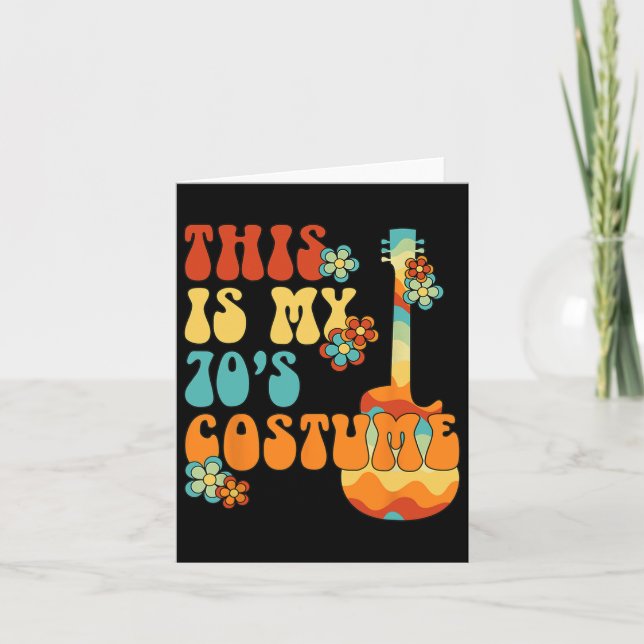 Carte C'Est Mon les années 70 Costume Amusant Paix Super (Devant)