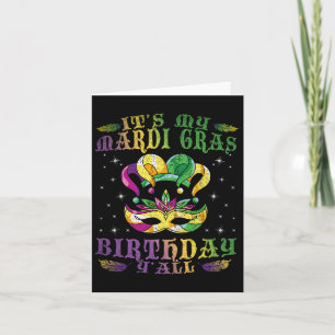 Carte C'Est Mon Mardi Gras Anniversaire Yall Celebration