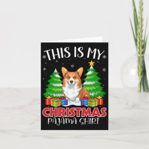 Carte C'Est Mon Pajama Corgi Chien De Noël Jc