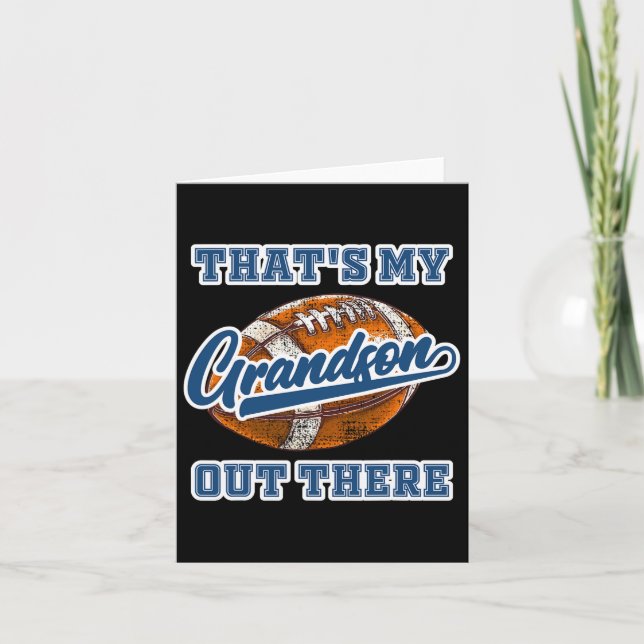 Carte C'est mon petit-fils là-bas cheer de football Gran (Devant)