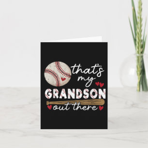 Carte C'Est Mon Petit-Fils Là-Bas De Baseball Grand-Mère